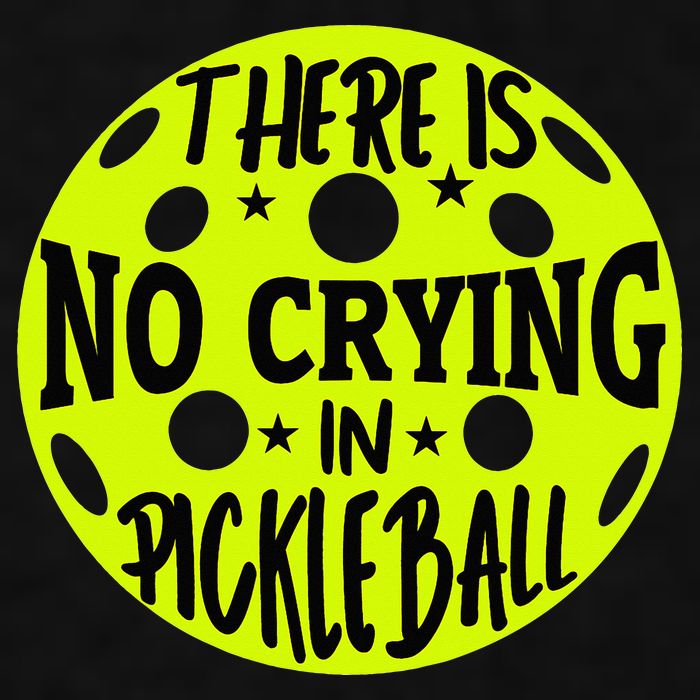 No Crying Pickleball Player Paddleball Lover Dink Funny Ladies PosiCharge Tri-Blend Wicking Tank