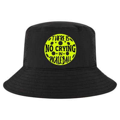 No Crying Pickleball Player Paddleball Lover Dink Funny Cool Comfort Performance Bucket Hat