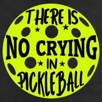 No Crying Pickleball Player Paddleball Lover Dink Funny Cool Comfort Performance Bucket Hat