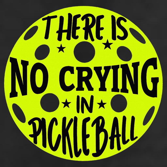 No Crying Pickleball Player Paddleball Lover Dink Funny Cool Comfort Performance Bucket Hat