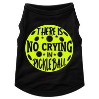 No Crying Pickleball Player Paddleball Lover Dink Funny Doggie Tank