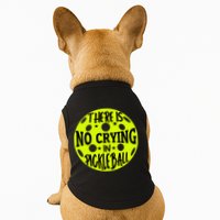 No Crying Pickleball Player Paddleball Lover Dink Funny Doggie Tank