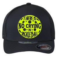 No Crying Pickleball Player Paddleball Lover Dink Funny Flexfit Unipanel Trucker Cap