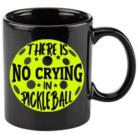 No Crying Pickleball Player Paddleball Lover Dink Funny 11oz C Handle Ceramic Mug