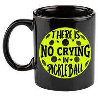 No Crying Pickleball Player Paddleball Lover Dink Funny 11oz C Handle Ceramic Mug