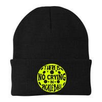 No Crying Pickleball Player Paddleball Lover Dink Funny Beanie