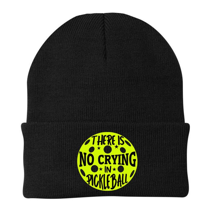 No Crying Pickleball Player Paddleball Lover Dink Funny Beanie
