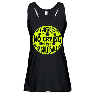 No Crying Pickleball Player Paddleball Lover Dink Funny Ladies Essential Flowy Tank