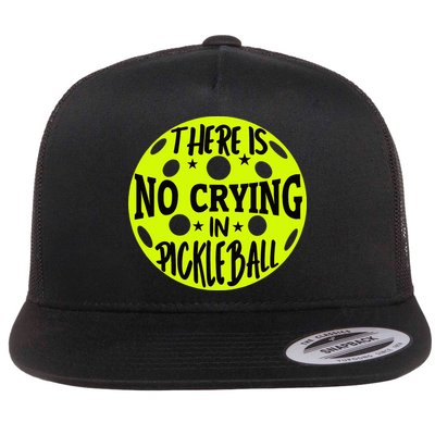 No Crying Pickleball Player Paddleball Lover Dink Funny Flatbill Hat