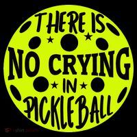 No Crying Pickleball Player Paddleball Lover Dink Funny Sustainable Beanie