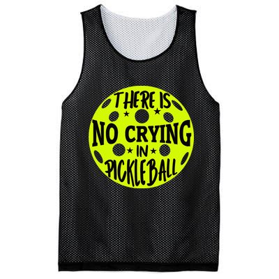 No Crying Pickleball Player Paddleball Lover Dink Funny Mesh Reversible Basketball Jersey Tank