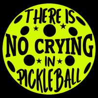 No Crying Pickleball Player Paddleball Lover Dink Funny Magnet