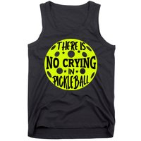 No Crying Pickleball Player Paddleball Lover Dink Funny Tank Top