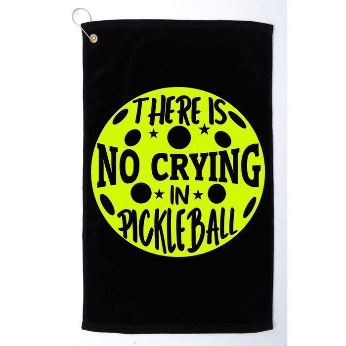 No Crying Pickleball Player Paddleball Lover Dink Funny Golf Towel