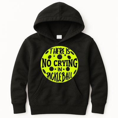 No Crying Pickleball Player Paddleball Lover Dink Funny Kids Hoodie