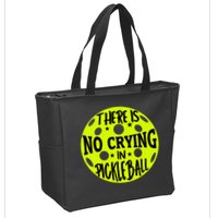 No Crying Pickleball Player Paddleball Lover Dink Funny Zip Tote Bag