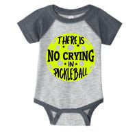 No Crying Pickleball Player Paddleball Lover Dink Funny Infant Baby Jersey Bodysuit