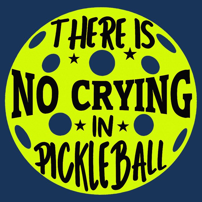 No Crying Pickleball Player Paddleball Lover Dink Funny Infant Baby Jersey Bodysuit