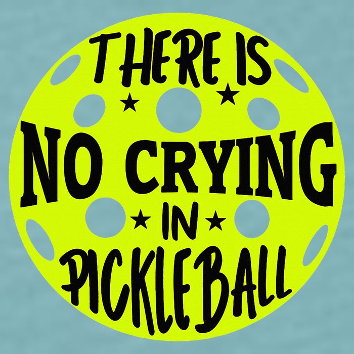 No Crying Pickleball Player Paddleball Lover Dink Funny Sueded Cloud Jersey T-Shirt