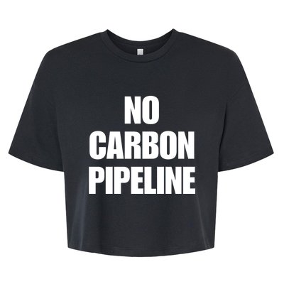 No Carbon Pipeline Bella+Canvas Jersey Crop Tee