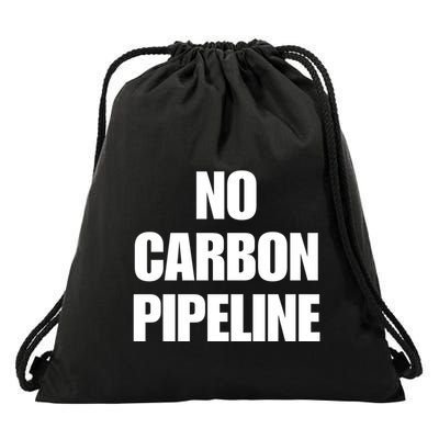 No Carbon Pipeline Drawstring Bag