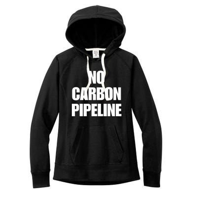 No Carbon Pipeline Women's Fleece Hoodie