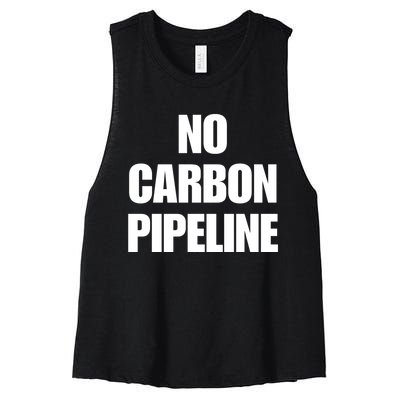 No Carbon Pipeline Women's Racerback Cropped Tank