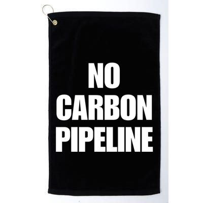 No Carbon Pipeline Golf Towel