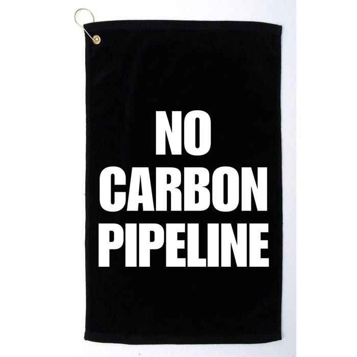 No Carbon Pipeline Golf Towel