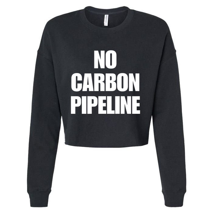 No Carbon Pipeline Cropped Pullover Crew