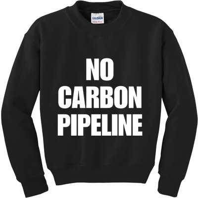 No Carbon Pipeline Kids Sweatshirt