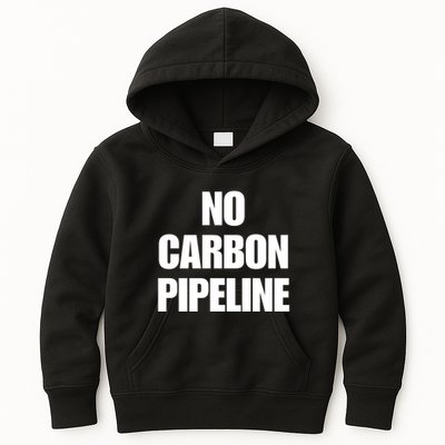 No Carbon Pipeline Kids Hoodie