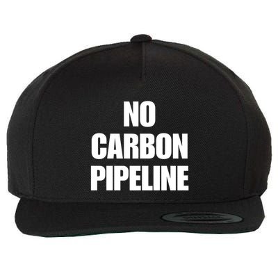 No Carbon Pipeline Wool Snapback Cap
