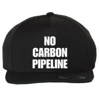 No Carbon Pipeline Wool Snapback Cap