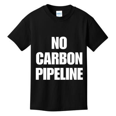 No Carbon Pipeline Kids T-Shirt