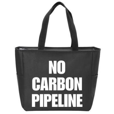 No Carbon Pipeline Zip Tote Bag