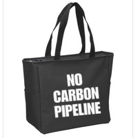 No Carbon Pipeline Zip Tote Bag
