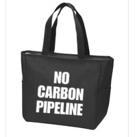 No Carbon Pipeline Zip Tote Bag