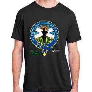 North Carolina Piedmont Highland Games Piper Edition Adult ChromaSoft Performance T-Shirt