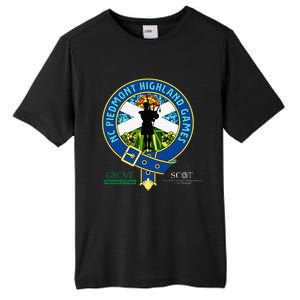 North Carolina Piedmont Highland Games Piper Edition Tall Fusion ChromaSoft Performance T-Shirt