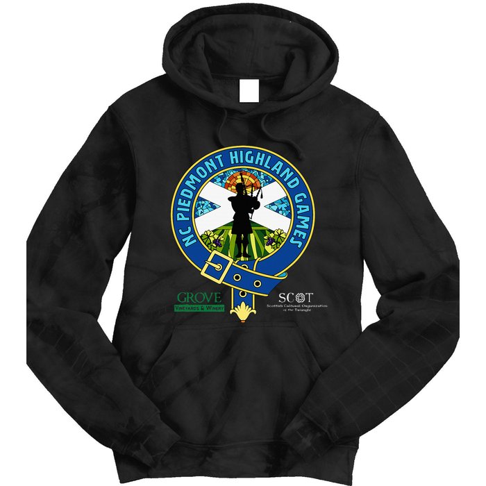 North Carolina Piedmont Highland Games Piper Edition Tie Dye Hoodie