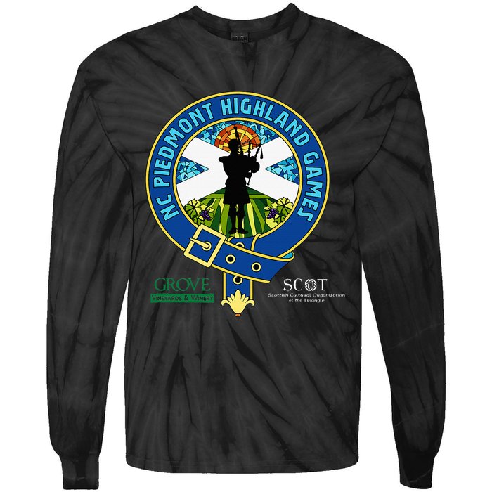 North Carolina Piedmont Highland Games Piper Edition Tie-Dye Long Sleeve Shirt