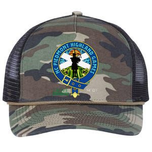 North Carolina Piedmont Highland Games Piper Edition Retro Rope Trucker Hat Cap