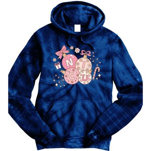 Nicu Christmas Pink Intensive Care Unit Nurse Christmas Tie Dye Hoodie