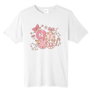 Nicu Christmas Pink Intensive Care Unit Nurse Christmas Tall Fusion ChromaSoft Performance T-Shirt