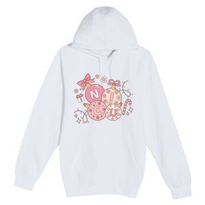 Nicu Christmas Pink Intensive Care Unit Nurse Christmas Premium Pullover Hoodie