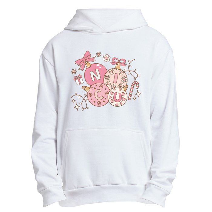 Nicu Christmas Pink Intensive Care Unit Nurse Christmas Urban Pullover Hoodie