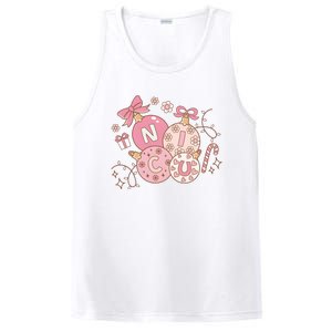 Nicu Christmas Pink Intensive Care Unit Nurse Christmas PosiCharge Competitor Tank