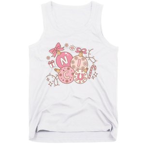 Nicu Christmas Pink Intensive Care Unit Nurse Christmas Tank Top