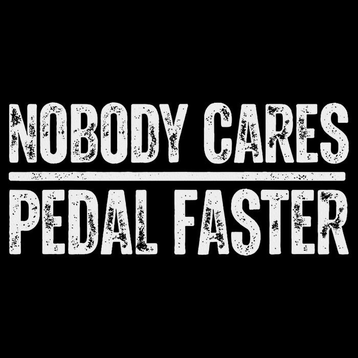 Nobody Cares Pedal Faster Cool Cycling Humor Youth Performance Sprint T-Shirt